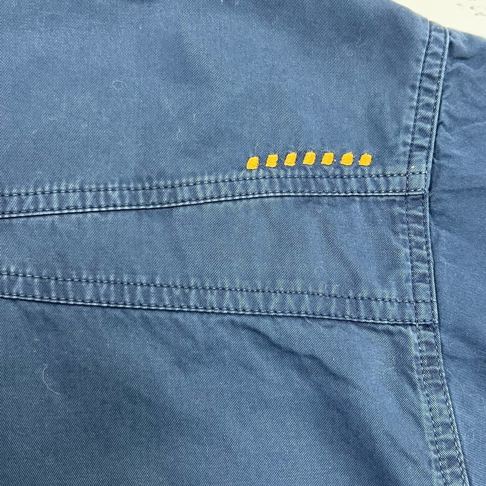 Ariat Rebar Blue Cotton Work Shirt Mens Size XXL Tall Button Front Utility EUC - Picture 13 of 13